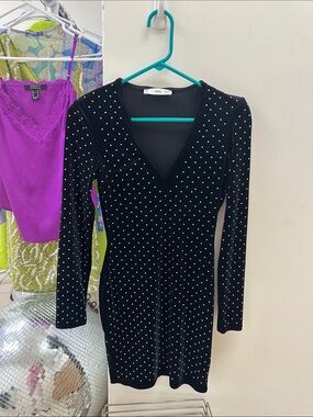 knee length dresses for ladies MANGO. Long polka dot print dress with back detail. TM  Hibuy market